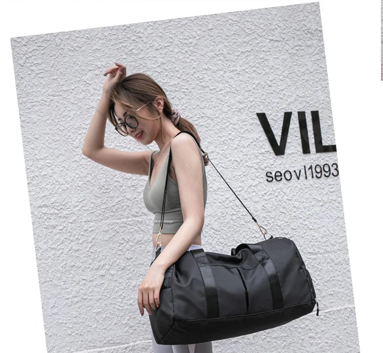 Large Capacity Waterproof Duffel Bag, Multi‑Pocket Sports Travel Duffle Bag with Shoe Compartment, Custom Logo Wholesale Travel Bag
