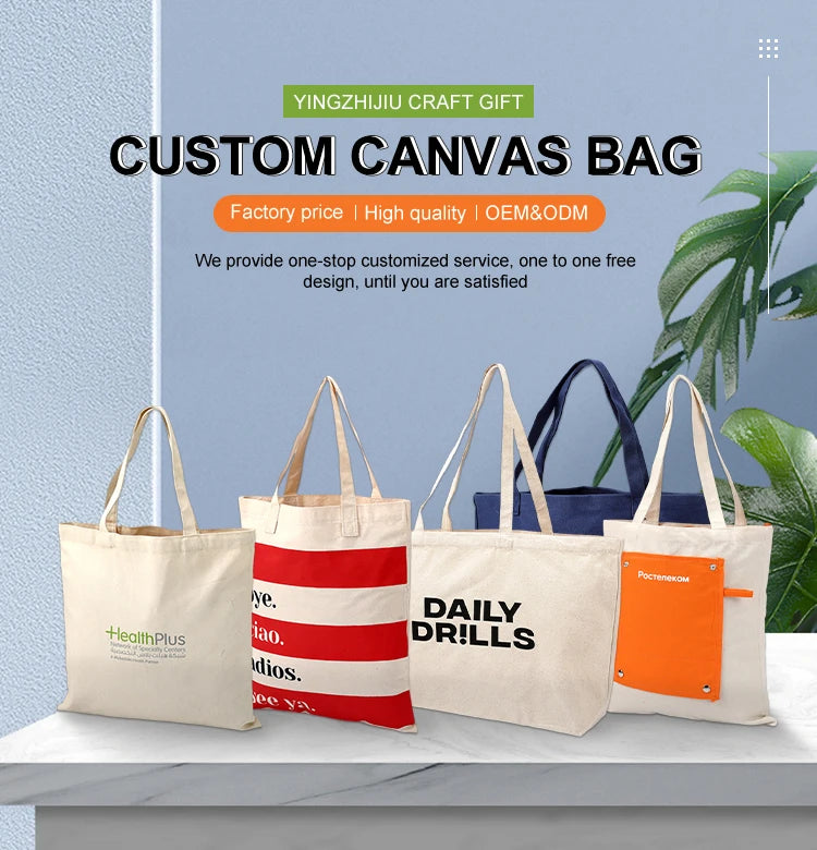 Wholesale Tote Bag, Custom Logo Canvas Bag & Eco‑Friendly Jute Bag, OEM ODM Reusable Shopping Bags