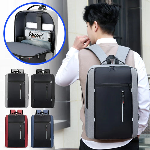 Large Capacity Travel Backpack, Waterproof Business Laptop Backpack, Multi‑Compartment Custom Logo Backpack for Wholesale