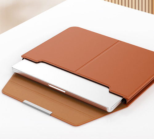 Custom PU Laptop Case With Stand | Shockproof For 13‑16 Inch Notebooks