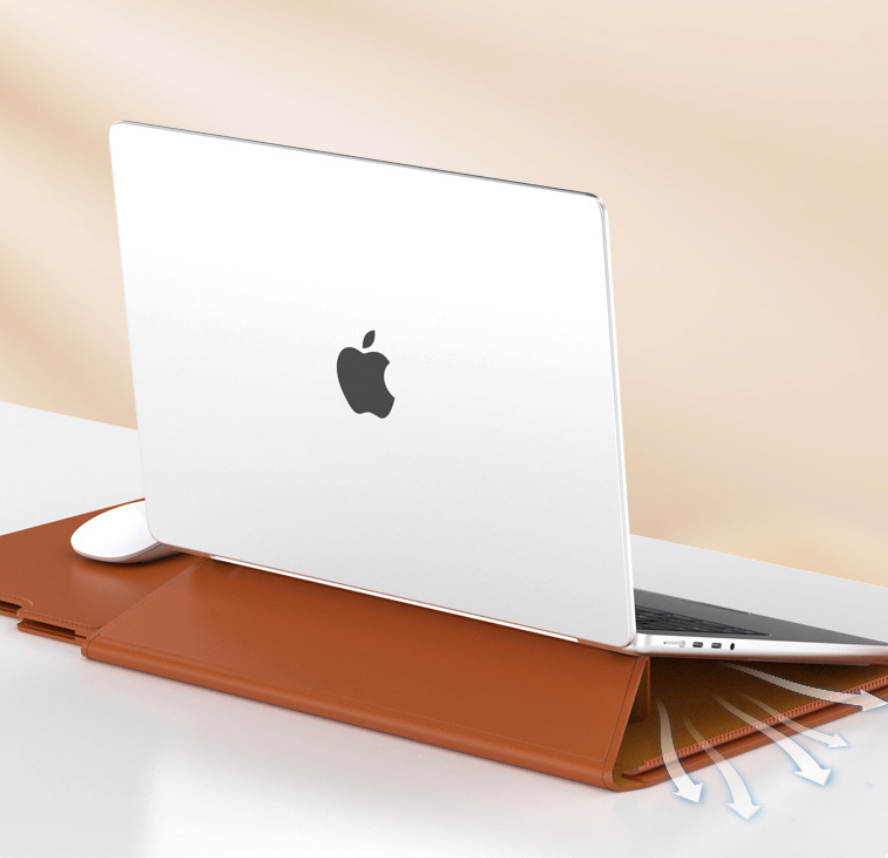 Custom PU Laptop Case With Stand | Shockproof For 13‑16 Inch Notebooks