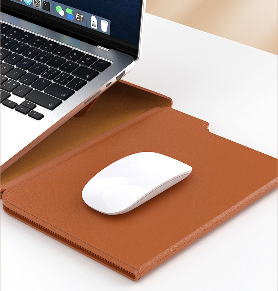 Custom PU Laptop Case With Stand | Shockproof For 13‑16 Inch Notebooks