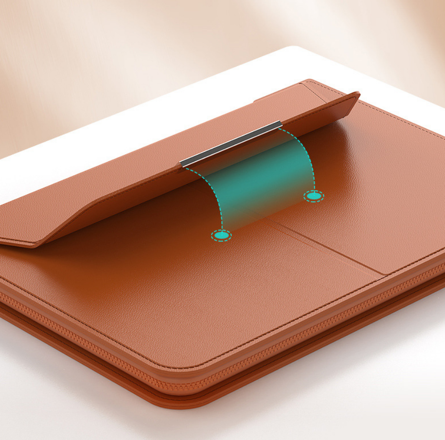 Custom PU Laptop Case With Stand | Shockproof For 13‑16 Inch Notebooks
