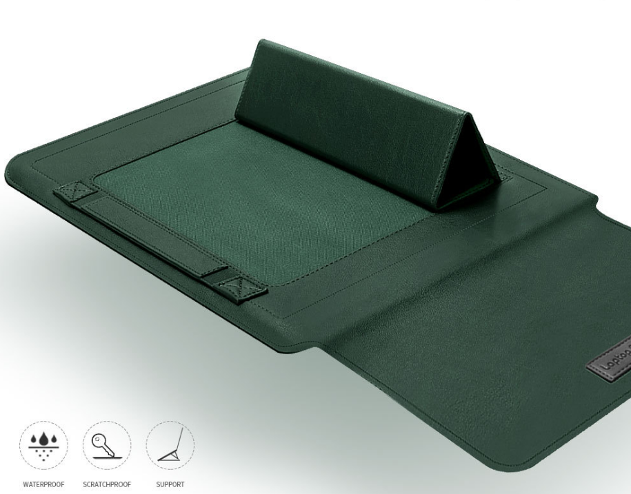 Custom PU Laptop Case With Stand | Shockproof For 13‑16 Inch Notebooks