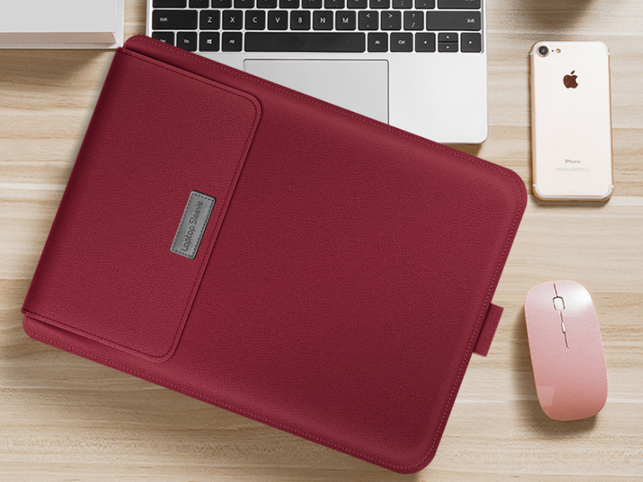 Custom PU Laptop Case With Stand | Shockproof For 13‑16 Inch Notebooks