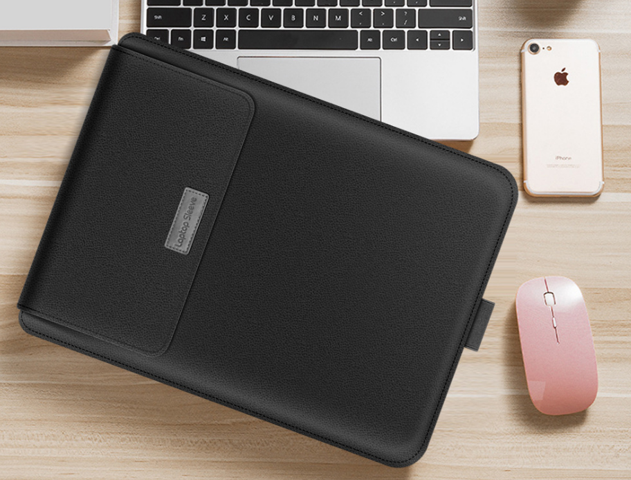 Custom PU Laptop Case With Stand | Shockproof For 13‑16 Inch Notebooks
