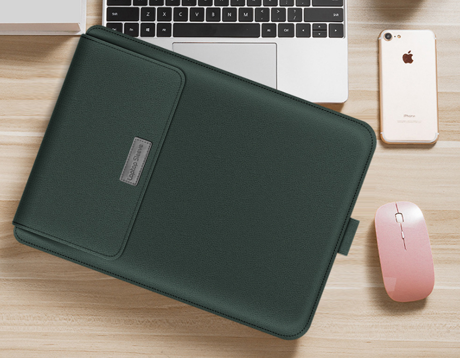 Custom PU Laptop Case With Stand | Shockproof For 13‑16 Inch Notebooks