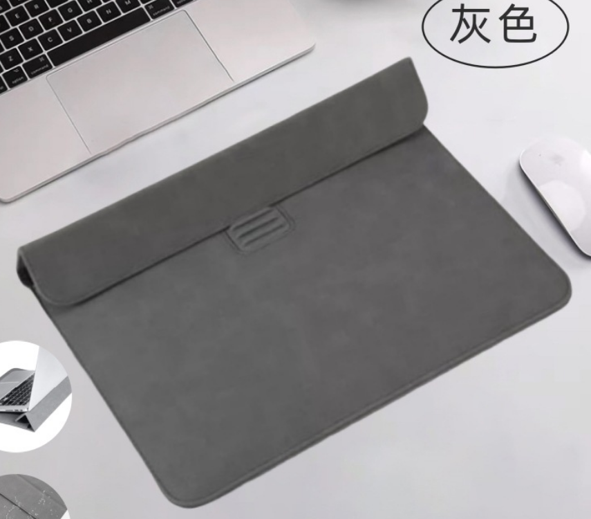 Custom PU Laptop Case With Stand | Shockproof For 13‑16 Inch Notebooks