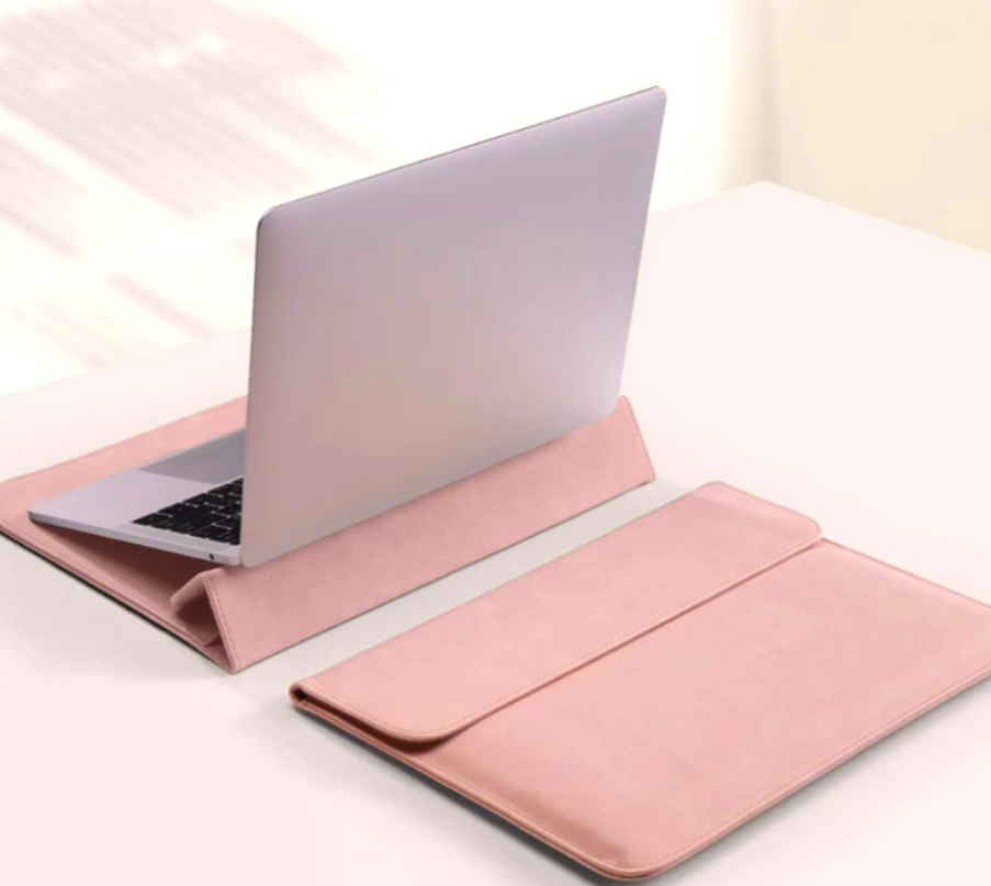Custom PU Laptop Case With Stand | Shockproof For 13‑16 Inch Notebooks