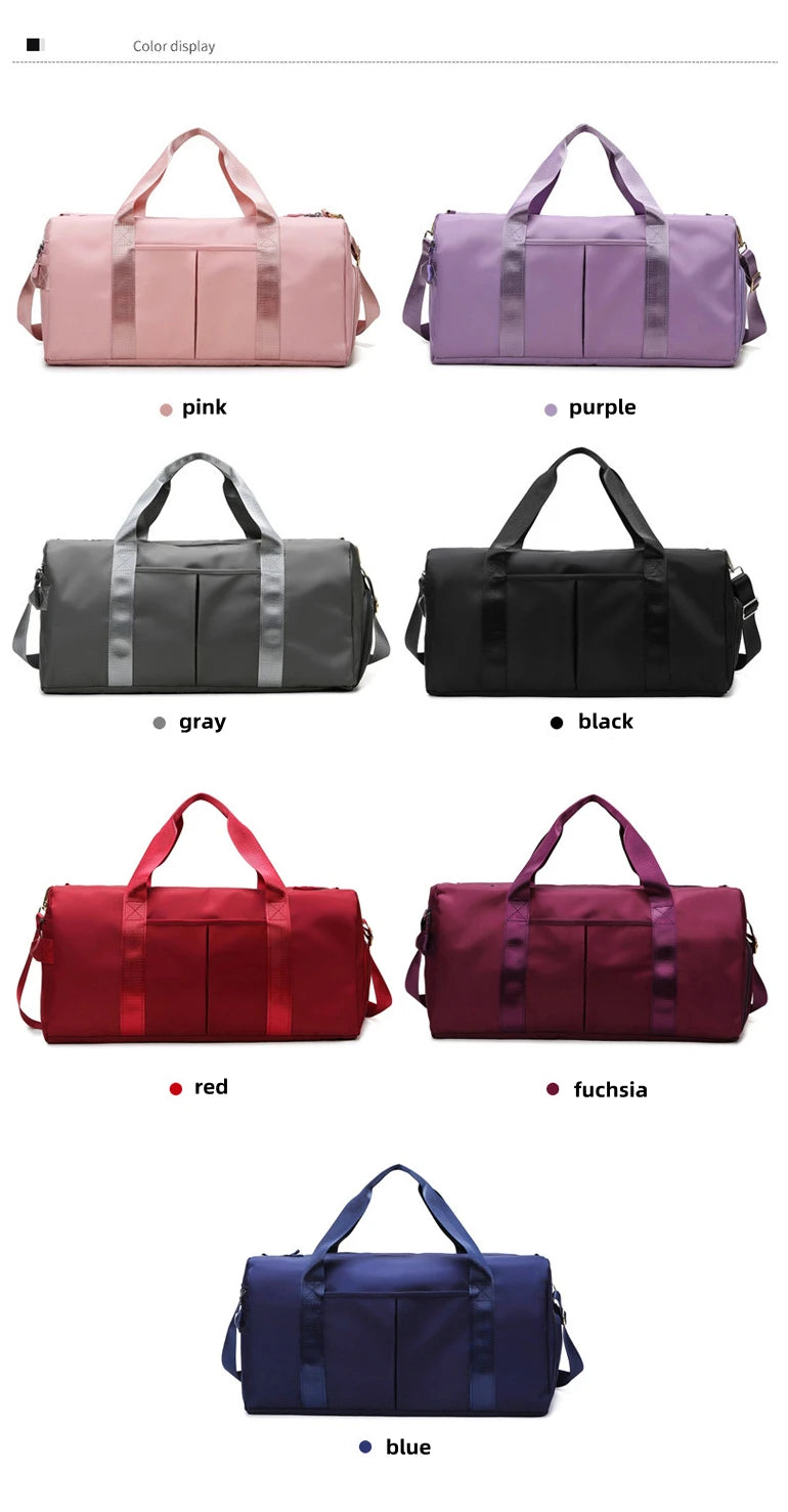 Large Capacity Waterproof Duffel Bag, Multi‑Pocket Sports Travel Duffle Bag with Shoe Compartment, Custom Logo Wholesale Travel Bag