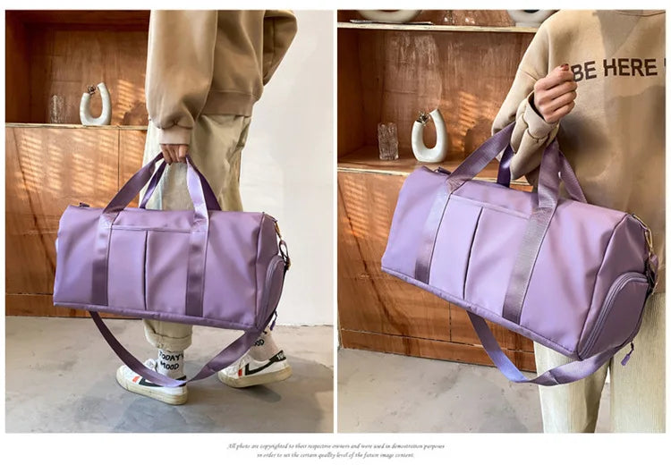 Large Capacity Waterproof Duffel Bag, Multi‑Pocket Sports Travel Duffle Bag with Shoe Compartment, Custom Logo Wholesale Travel Bag